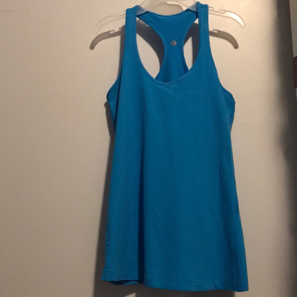 Blue Lululemon Cool Racerback Tank